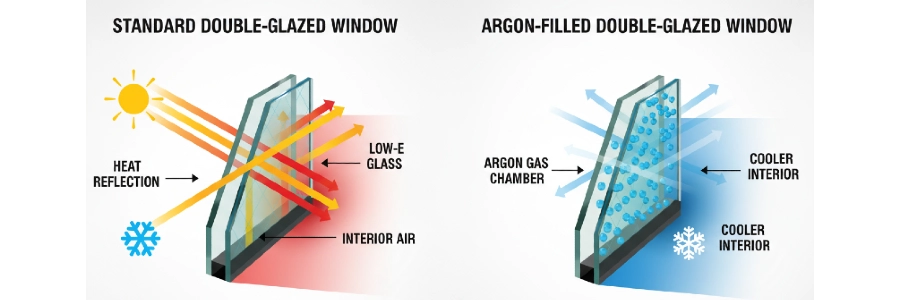 gas argon ventanas