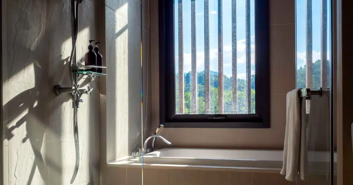 ventana en la ducha